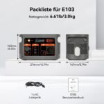 FlashFish Powerstation 300 W, 179,2 Wh LiFePO4, mit 100 W Solarpanel, Schnellladung und EPS – Bild 6