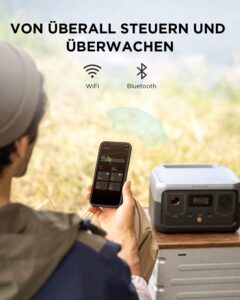 EcoFlow RIVER 2 Powerstation, 256 Wh, LiFePO4-Akku – Bild 8