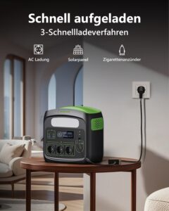 NECESPOW Powerstation 700 W, 483,84 Wh LiFePO4-Akku, reine Sinuswelle – Bild 4