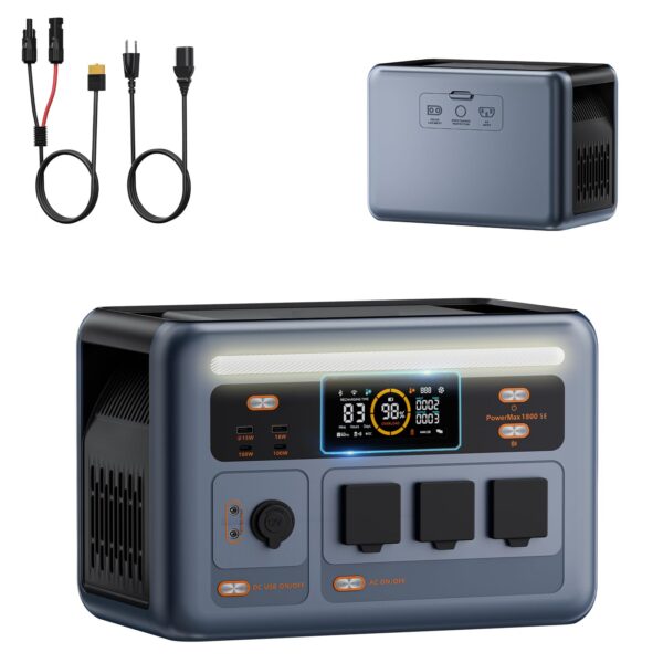 PowerMax 1800SE Powerstation, 1800 W, 1024 Wh LiFePO4-Akku