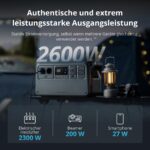 DJI Power 1000 V2 Powerstation, 1024 Wh LFP-Akku, 2600 W Ausgangsleistung, 0–80 % in 37 Min. – Bild 2