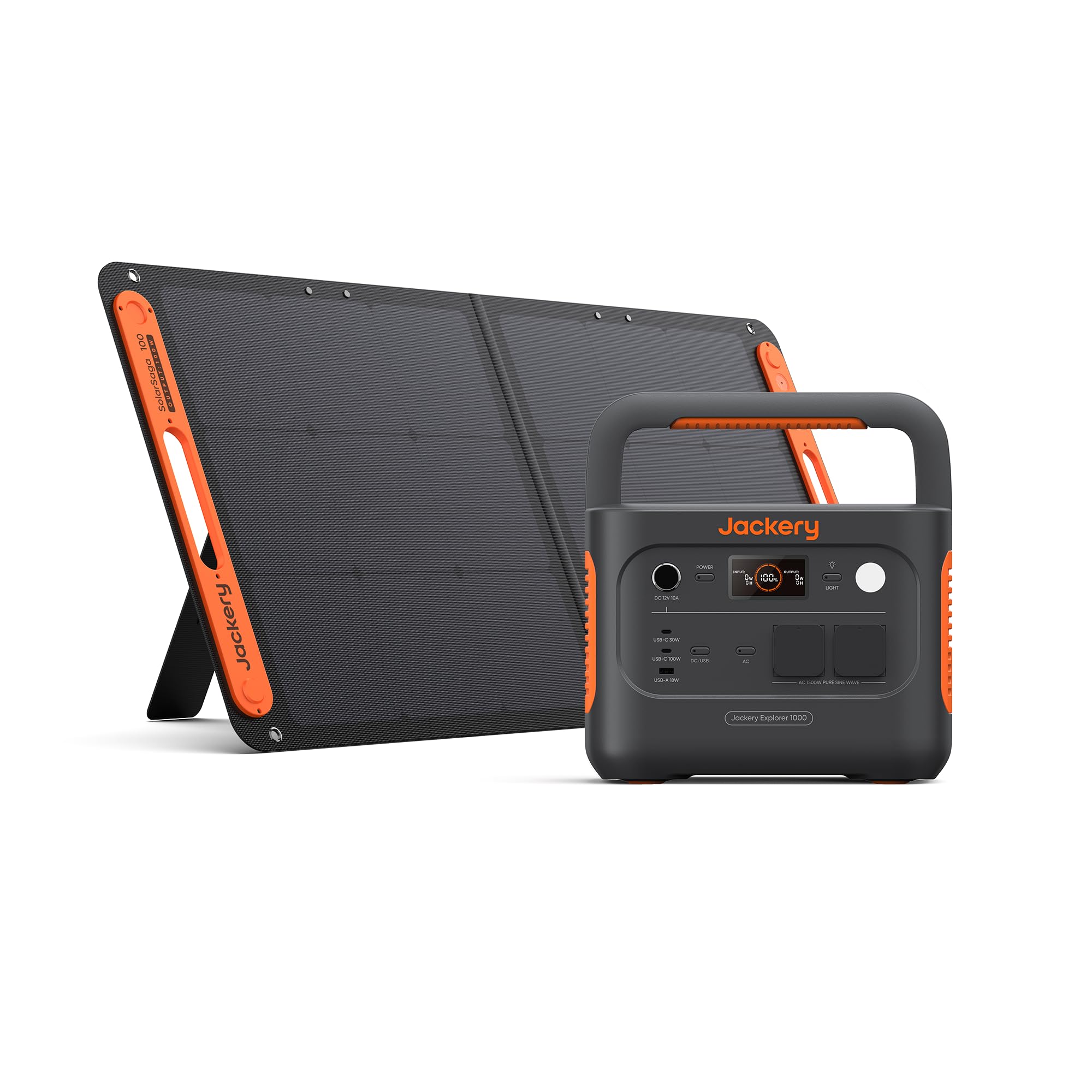 71OIaETiyBL Jackery Explorer 1000 v2 Powerstation mit 100 W Solarpanel – Bild 1