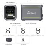 FOSSIBOT F1800 Powerstation, 1800 W, 1024 Wh LiFePO4, 100 W USB-C und Schnellladung – Bild 6