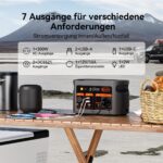 FlashFish Powerstation 300 W, 179,2 Wh LiFePO4, mit 100 W Solarpanel, Schnellladung und EPS – Bild 3