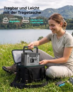 SWAREY S550 Powerstation, 555 Wh, 550 W, 1100 W Spitzenleistung – Bild 6