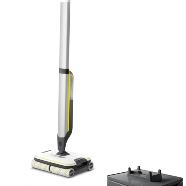 KÄRCHER Hartbodenreiniger FC 7 Cordless, kabelloser Bodenreiniger mit 4 rotierenden Mikrofaserwalzen, Akkulaufzeit: ca. 45 min, Flächenleistung pro Akkuladung: ca. 175 m²