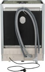 Bauknecht - IBBO 3C26 X Teilintegrierter Geschirrspüler 60cm - 14 Gedecke - Active Dry, Sensorprogramm, Leiser Betrieb - Effiziente Reinigung - Energieeffizienzklasse E - 82–90x59,8x55,5cm - Edelstahl