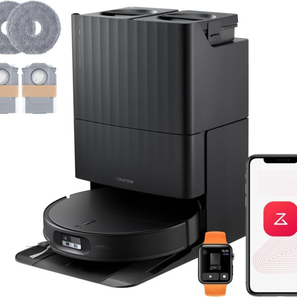 roborock Qrevo Edge 2 Set Saugroboter mit Wischfunktion&Hebarem Wischmopp