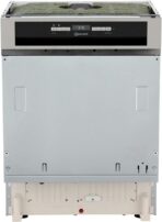 Bauknecht - IBBO 3C26 X Teilintegrierter Geschirrspüler 60cm - 14 Gedecke - Active Dry, Sensorprogramm, Leiser Betrieb - Effiziente Reinigung - Energieeffizienzklasse E - 82–90x59,8x55,5cm - Edelstahl
