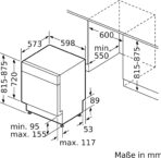 Bosch SMU4EVS08E, Serie 4, Smarter Unterbau-Geschirrspüler 60 cm, Besteckschublade, Spülmaschine mit Programmassistent, besonders Leise, höhenverstellbarer Oberkorb, Automatische Türöffnung, Edelstahl