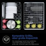 AIRMSEN Tischgeschirrspüler Mini Geschirrspüler mit Weichwasseranlage, 7+2 Programmen & 5L Wassertank, Kompakte Spülmaschine mit/ohne Wasseranschluss, Ideal für Wohnungen Wohnmobil Weiß