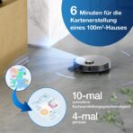 DEEBOT X1 OMNI Saugroboter mit Wischfunktion, Reinigungsstation, 5.000 Pa, 3D-Hinderniserkennung, 260 Min. Laufzeit – Bild 6