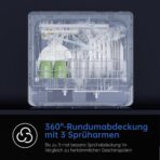 AIRMSEN Tischgeschirrspüler Mini Geschirrspüler mit Weichwasseranlage, 7+2 Programmen & 5L Wassertank, Kompakte Spülmaschine mit/ohne Wasseranschluss, Ideal für Wohnungen Wohnmobil Weiß