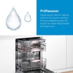 Bosch SMU4EVS08E, Serie 4, Smarter Unterbau-Geschirrspüler 60 cm, Besteckschublade, Spülmaschine mit Programmassistent, besonders Leise, höhenverstellbarer Oberkorb, Automatische Türöffnung, Edelstahl